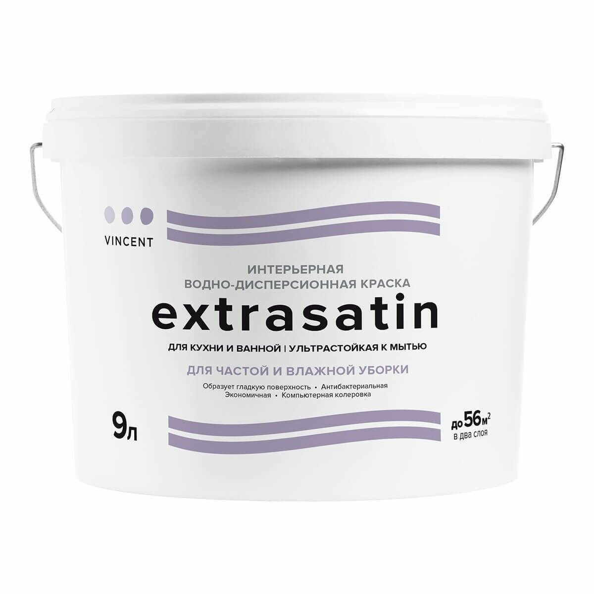 фото Краска акриловая VINCENT Extrasatin