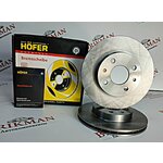 Диск тормозной 2110 R13 ВАЗ Lada вентилируемый, арт-2110-3501070 (продажа только комплектом -2шт) HOFER HF130204 - изображение
