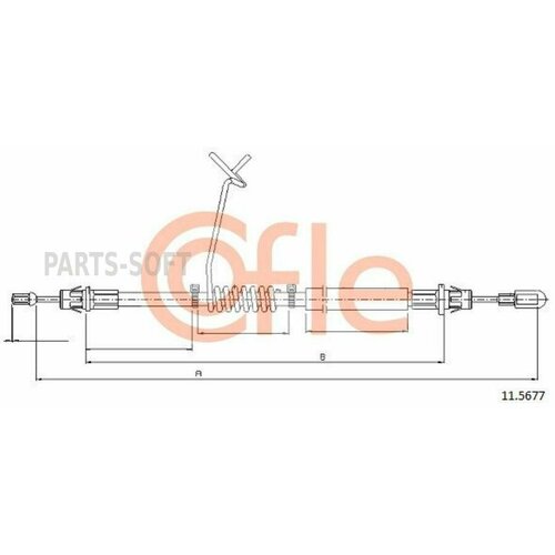 COFLE 92.11.5677 Трос стояночного тормоза