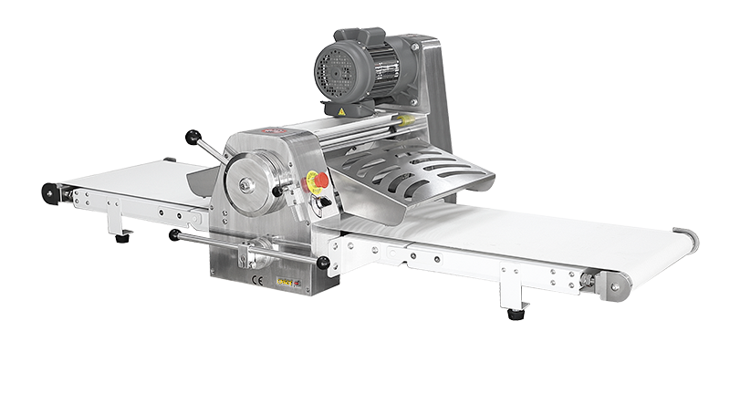 фото Тестораскатывающая машина Crazy Pan CP-TDS380B, 0.55 кВт, 380В, размеры 1780x810x640мм, толщина теста 0.5-38 мм, макс. ширина теста 360 мм