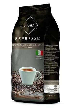 Rioba Кофе в зернах Silver 55% arabica, 45% robusta, 1 кг
