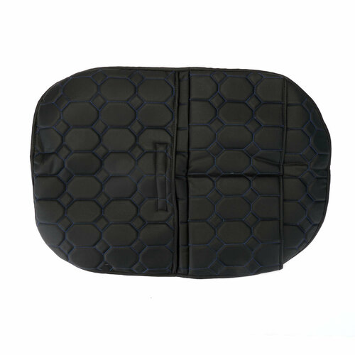 DreamCar Technology Защитная накидка на спинку сидения авто авточехлы на спинку сиденья 21 карман на липучке цвет черный змея синяя Экокожа 600₽