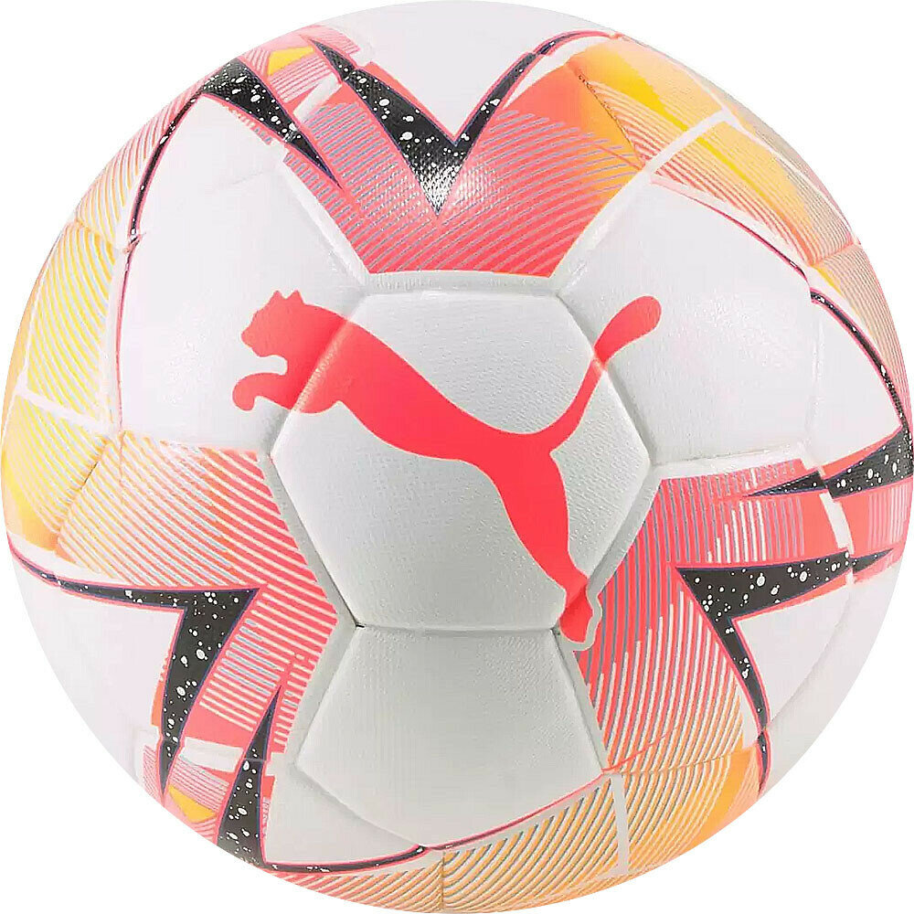 Мяч футзал PUMA Futsal 1, 08376301, р.4, FIFA Quality Pro, 32пан, ПУ, терм. сш, бело-розовый