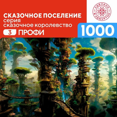 Сложный пазл Сказочное поселение 1000 деталей