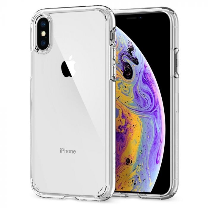 Гибридный чехол SPIGEN для iPhone X / XS - Ultra Hybrid - Кристально-прозрачный - 063CS25115