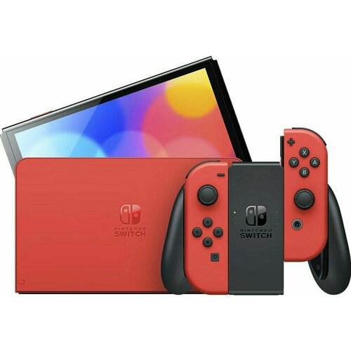 Игровая приставка Nintendo Switch OLED 64 ГБ, Mario Red Edition игровая приставка nintendo switch oled модель mario red edition mario odyssey