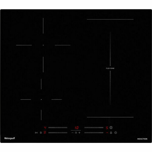 Встраиваемая индукционная варочная панель Weissgauff HI 643 BSCM Flex индукционная варочная панель weissgauff hi 643 bscm flex черный