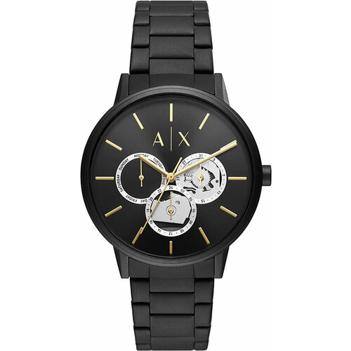 Наручные часы Armani Exchange Cayde, черный наручные часы armani exchange cayde зеленый