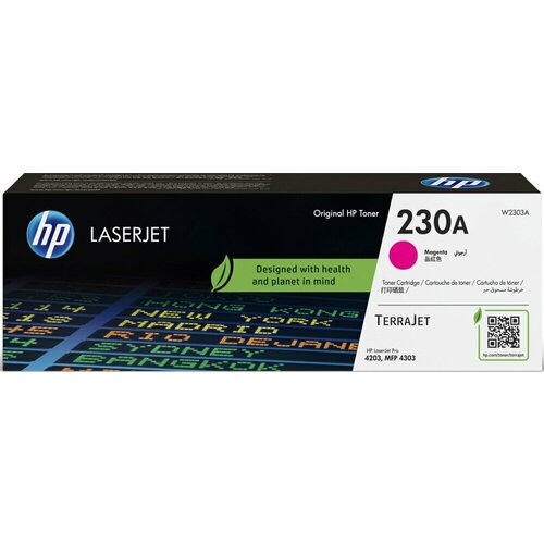 Картридж HP (№230A) Magenta (W2303A) картридж sakura cltm504s 1800 стр пурпурный