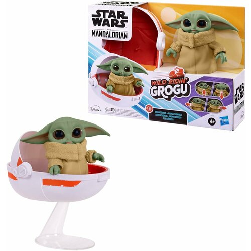 Интерактивная игрушка Hasbro Star Wars Wild Ridin Grogu малыш Йода 12 см F3954