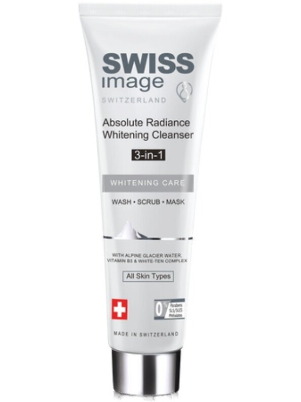 Swiss Image Крем очищающий 3в1 осветляющий выравнивающий тон кожи 100мл