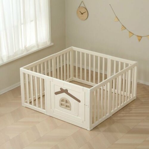 Большой детский игровой манеж UNIX Kids Classic Tree House 130x130 Camel детский матрас орматек kids classic big natural kids 100x170 kids classic big