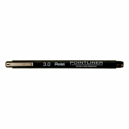 Pentel Линер Pointliner Calligraphy 3 мм 12 шт. S20P-C30A черные чернила