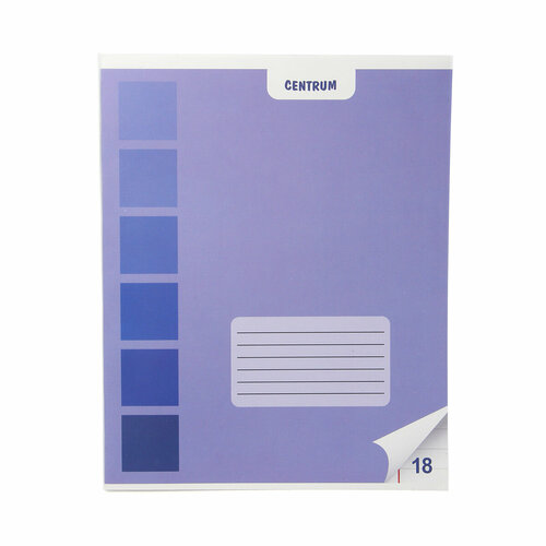 Тетрадь Градиент формат А5 линейка с полями в дополнительной ПВХ обложке 75129 5 шт в спайке 310₽