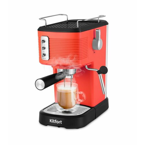 Кофеварка Kitfort КТ-7180-1 черно-красный 806900₽