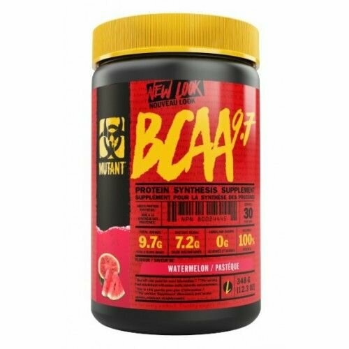 Незаменимые аминокислоты БЦАА Mutant BCAA 9.7 348 гр, Арбуз mutant bcaa 9 7 348 г арбуз