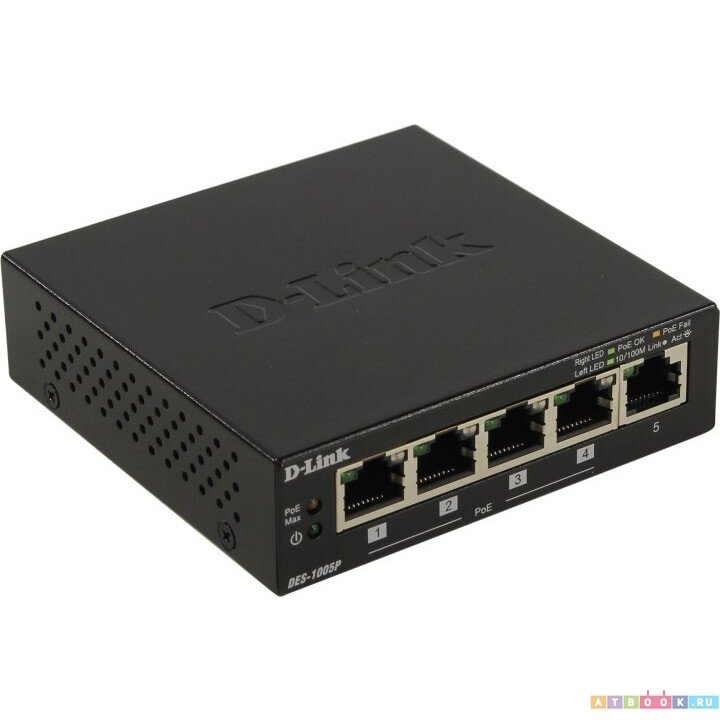 D-Link Коммутатор DES-1005P / B1A DES-1005P/B1A