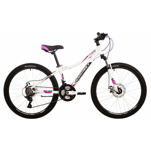 Подростковый велосипед Novatrack Katrina Disc 24 2024 10 Белый 128-142 см 31450₽