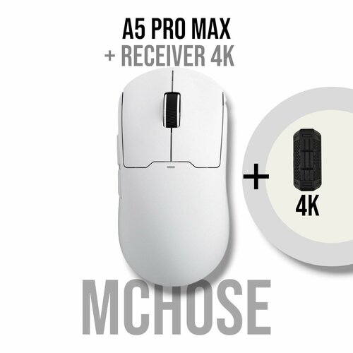 Игровая мышь беспроводная Mchose A5 PROMAX Ресивер 4К 869000₽
