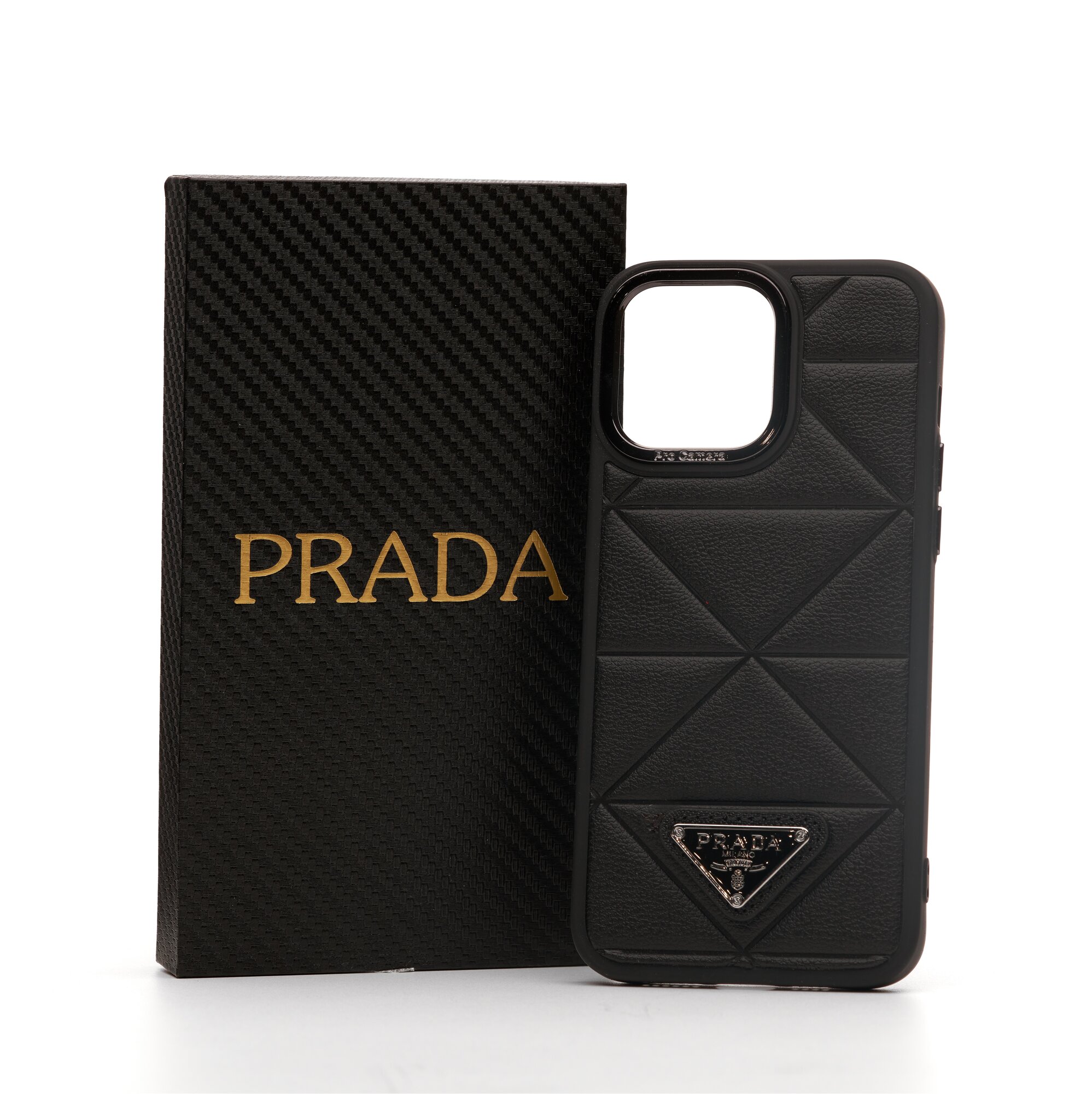 Чехол для iPhone 14 Pro Max, Prada, черный