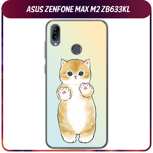 Силиконовый чехол на Asus Zenfone Max M2 ZB633KL / Асус Зенфон Макс М2 ZB633KL Лапки котика