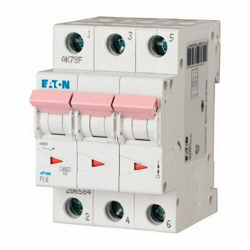 Автоматический выключатель Eaton PL6 PL6-D4 3