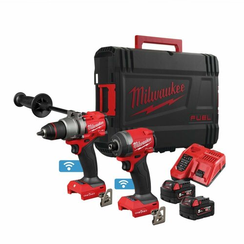 Набор электроинструмента Milwaukee M18 ONEPP2A3-502X 4933493244 шуруповерт milwaukee m18 onepd2 0x 4933464526