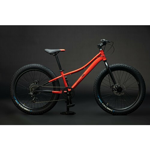Велосипед полу-фэтбайк Fatbike Time Try TT2747s 24 Рама 12 Взрослый Детский Подростковый красный 23400₽