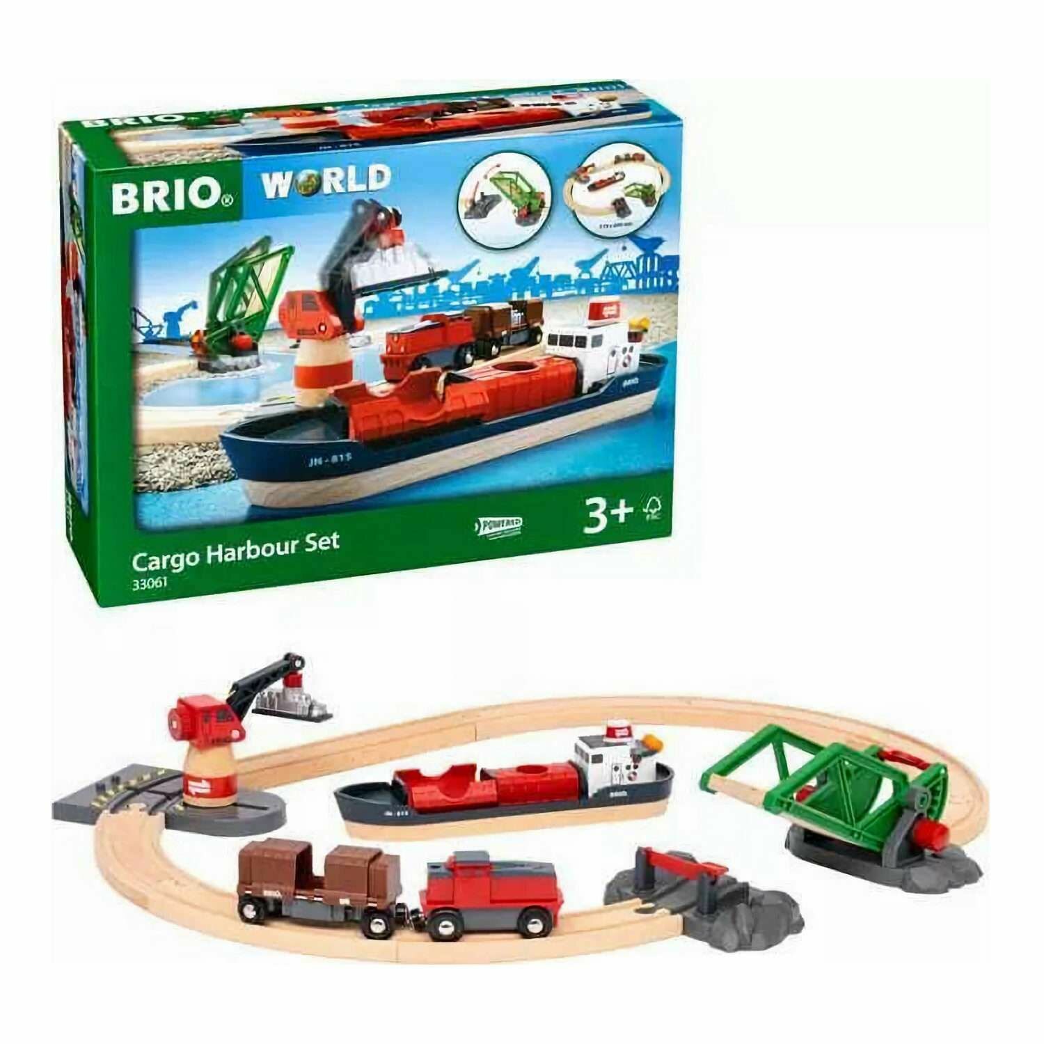 Brio 33061 Деревянная железная дорога Порт с паромом