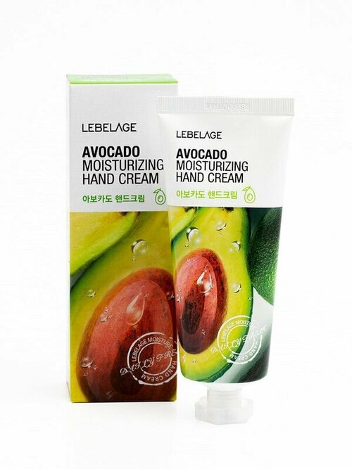 LEBELAGE Крем для рук Avocado Moisturizing Hand Cream, с экстрактом авокадо, 100 мл