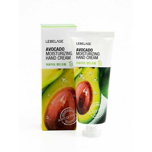 LEBELAGE Крем для рук Avocado Moisturizing Hand Cream, с экстрактом авокадо, 100 мл крем для рук увлажняющий с авокадо lebelage avocado moisturizing hand cream 100 мл