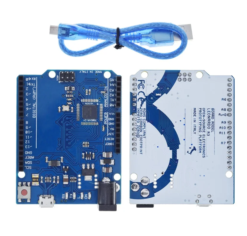 Контроллер Arduino Leonardo совместимый на ATmega32U4 с кабелем Micro USB (Н)