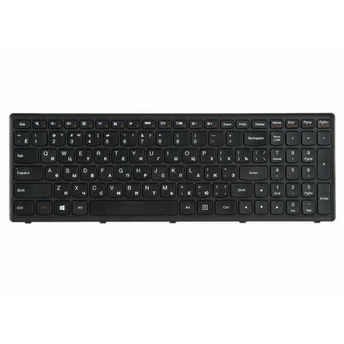 Клавиатура для ноутбука Lenovo IdeaPad Flex 15, G500S, G505A, G505G, G505S, S500, S510, S510p, Z510, черная с рамкой, гор. Enter ZeepDeep