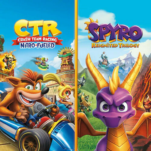 Игра Набор Crash Team Racing Nitro-Fueled + Spyro Xbox One, Xbox Series S, Xbox Series X цифровой ключ ps4 игра activision crash team racing nitro fueled