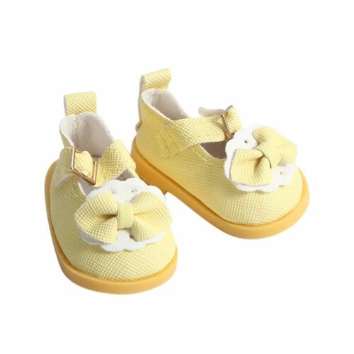 Желтые босоножки для кукол 5 см 530₽