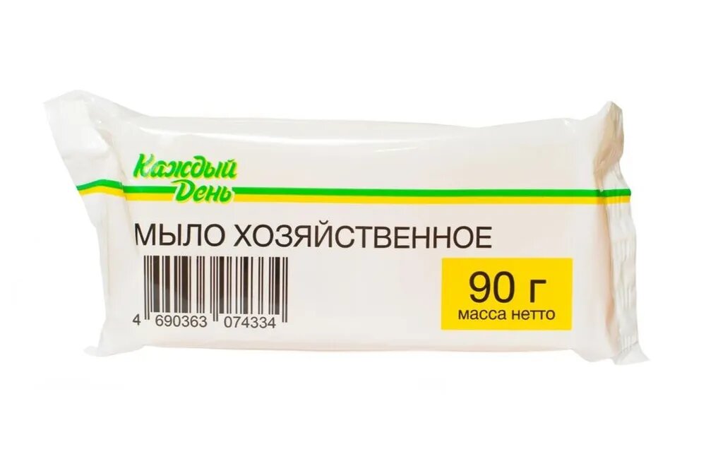 фото Мыло хозяйственное, 90 г; 10 шт