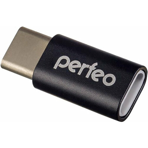 Кабель-переходник (адаптер) Адаптер Perfeo micro USB adapter with Type-C (PF-VI-O005 Black) переходник perfeo micro usb with type c pf vi o005 black чёрный