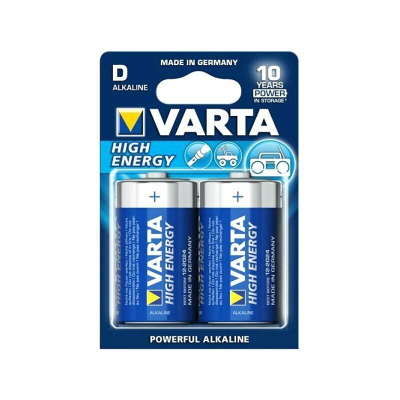 Батарейки Varta High Energy D Bli Alkaline, 2 шт. (4920121412) - фото №5