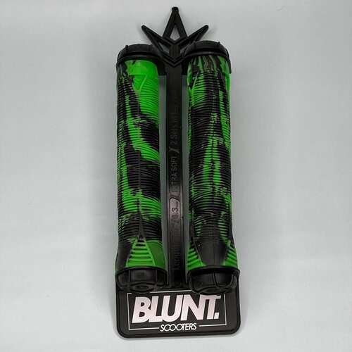 Мягкие грипсы Blunt V2 Green/Blackдля BMX, самоката 160мм