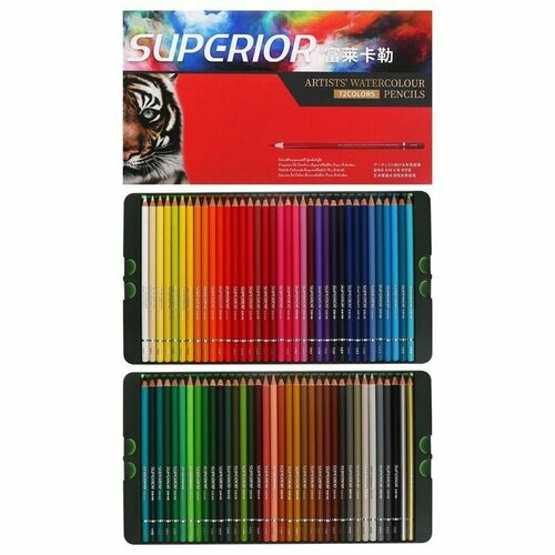 Карандаши акварельные 72 цветов в картонной коробке WCP-72 4179₽