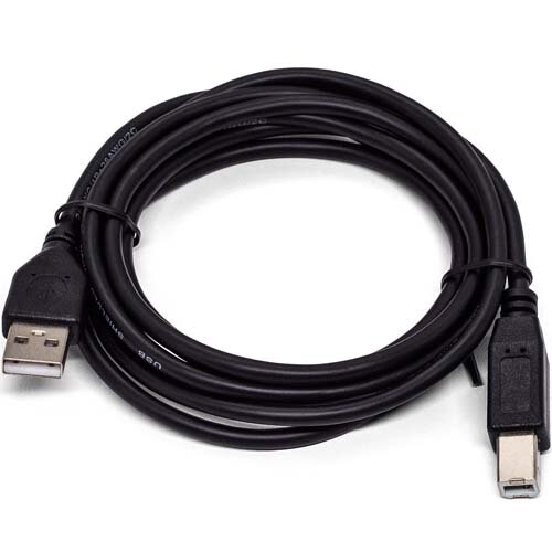 Кабель интерфейсный USB 2.0 Filum FL-CPro-U2-AM-BM-1.8M 1.8 м, черный, разъемы: USB A male-USB B male, пакет