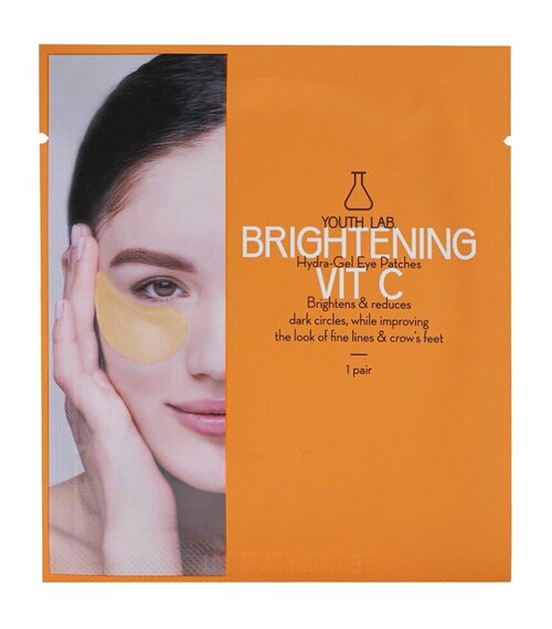 YOUTH LAB Brightening Vit-C Hydra-Gel Eye Patches Патчи для области вокруг глаз гидрогелевые Сияние, 2 шт.