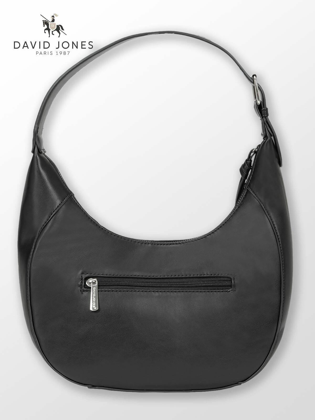 Сумка хобо DAVID JONES, фактура гладкая, матовая, зернистая — фото 1