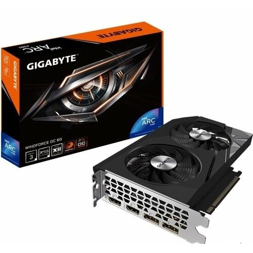 Видеокарта GIGABYTE Intel Arc A310 WINDFORCE 4GB 4 Гб DDR6 64 бит GV-IA310WF2-4GD 2009000₽