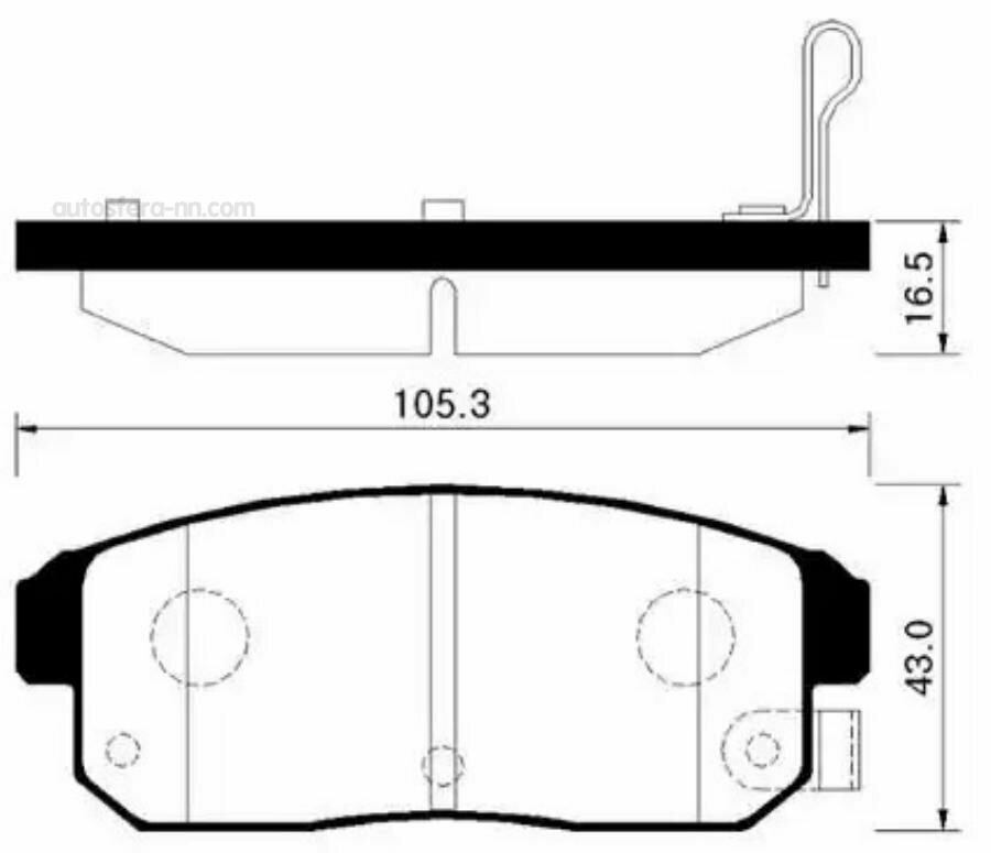 HSB HP3003 Колодки тормозные дисковые задн MAZDA: RX 8 03-09 \ INFINITI: G20 01-02, I35 02-04 \ NISSAN: MAXIMA 01-03, SENTRA 02-06 \ SUZUKI: IGNIS 00-03