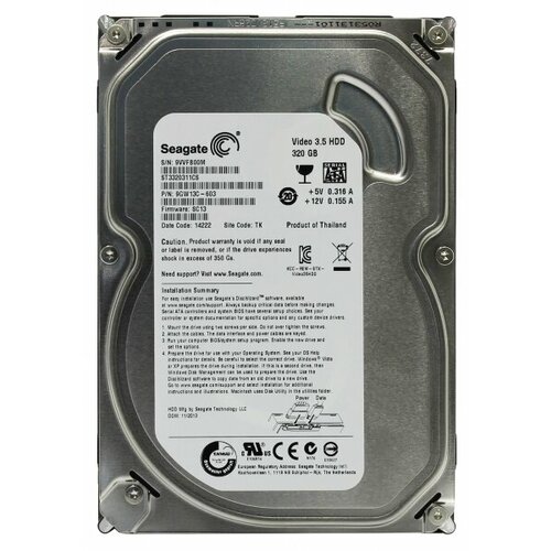 Жесткий диск Seagate 9GW13C 320Gb 5900 SATAII 3.5 HDD жесткий диск seagate st3320620sv 320gb sataii 3 5 hdd