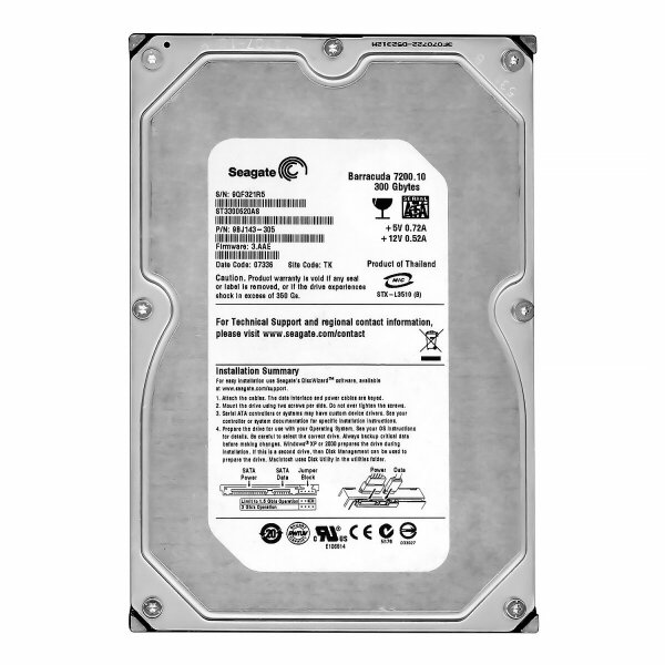 Жесткий диск Seagate 9BJ143 300Gb 7200 SATAII 3.5" HDD