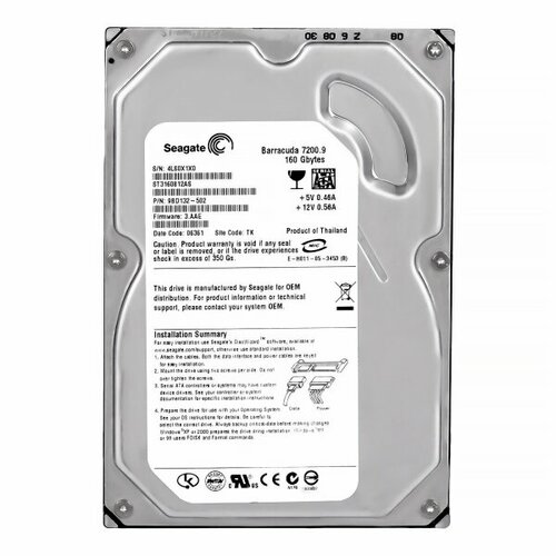 Жесткий диск Seagate ST3160812AS 160Gb SATAII 3,5 HDD