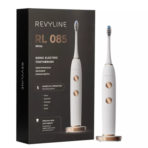 Электрическая звуковая зубная щётка Revyline RL 085 White