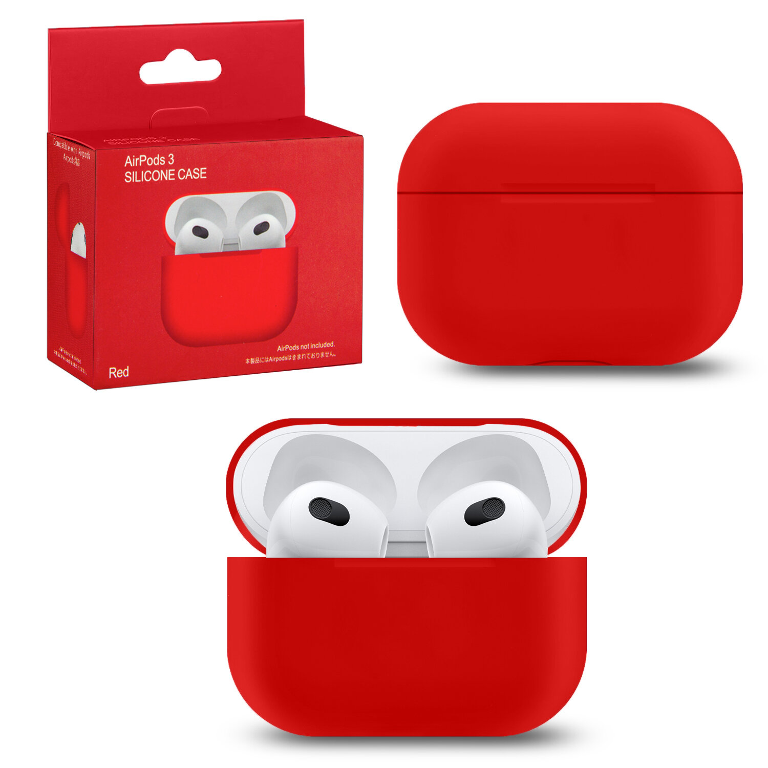 Чехол для наушников Apple AirPods 3 №8 red